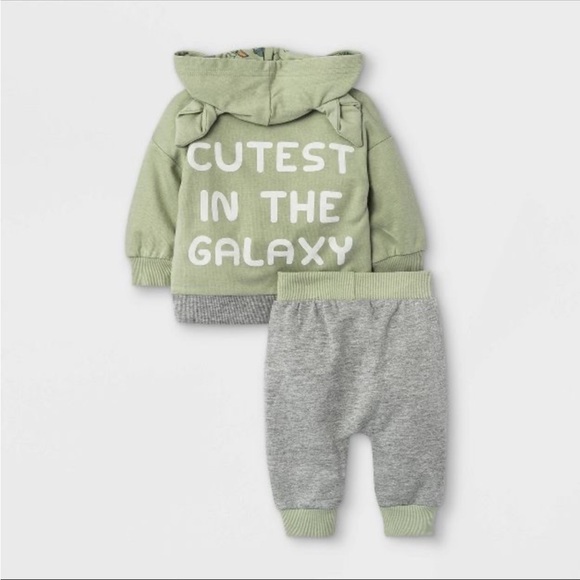 Star Wars Baby Yoda 2-Piece Hoodie and Jogger Set - Picture 3 of 9